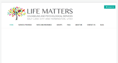 Desktop Screenshot of lifematterspsych.com