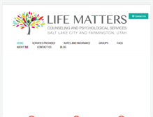 Tablet Screenshot of lifematterspsych.com